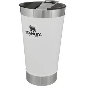 Vaso Térmico Stanley Water Beer Con Tapa Polar, 473 Ml, Color Blanco Liso