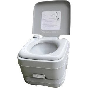 Baño Químico Portátil 10lt. Inodoro W.c. Gris