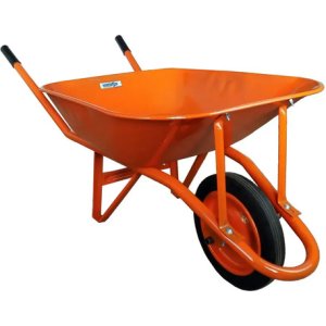 Carretilla Plana De Calidad Ind. Nacional Hermasur Naranja