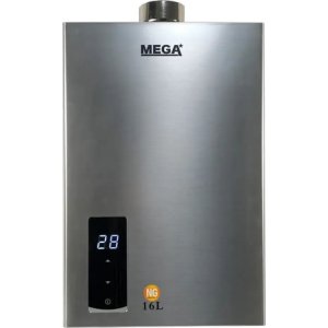 Calefón A Gas Mega 20lts Interior Tiro Forzado Digital -tyt Blanco Glp