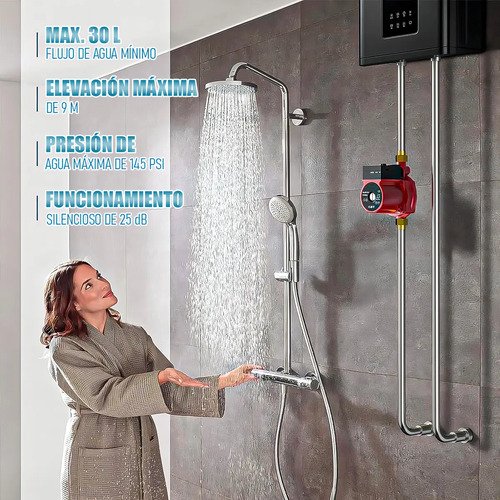 Bomba Presurizadora Automática Arcashopping 120w Para Calefont Y 2 Baños - Imagen 5