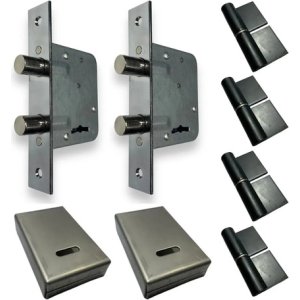 Kit Armado Puerta Reja Cerrojo 501+cajas+pomela Universal N4