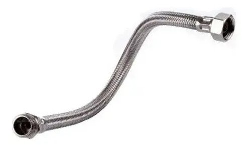 Colilla Para Calefón, Soporta Agua Fría O Caliente, 40 Cm Plateado (metalizado) - Imagen 3