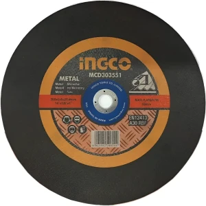 Disco De Corte 14'' Sensitiva Ingco Para Metal Mcd303551 Negro
