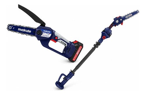 Mini Sierra A Batería Motosierra De Altura 20v 6 Makute Azul