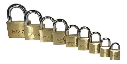 Candado Bronce Acero 60mm Papaiz Dorado - Imagen 4