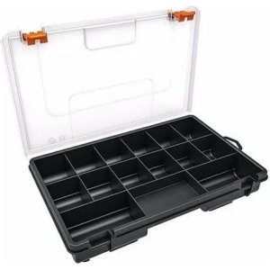 Organizador 11 Pulgadas 15 Compartimentos Truper 19896 Negro