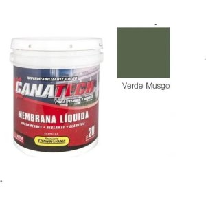 Membrana Líquida Pennsylvania Canatech Impermeable Verde Musgo 20kg Exterior