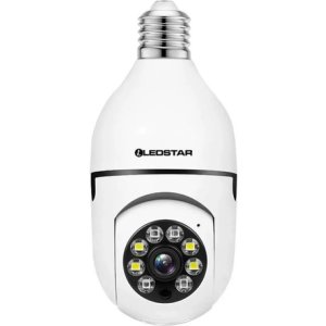 Camara Vigilancia Seguridad Ipc 600 Wifi Porta Lampara Dimm Blanco