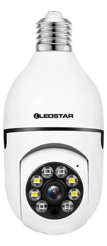 Camara Vigilancia Seguridad Ipc 600 Wifi Porta Lampara Dimm Blanco
