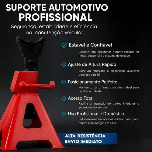 Caballete Mecánico Automotriz De 3 Toneladas Para Vehículos Bargas De Hasta 3000 Kg - Imagen 3