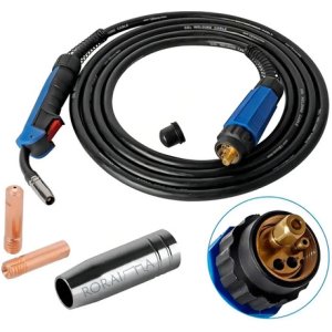 Torcha Mig Tipo Mb15 4 Metros 180a Para Soldadora Mig Color Negro Azul